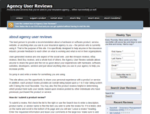 Tablet Screenshot of agencyuserreviews.com